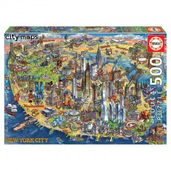Puzzle Mapa Nueva York City...